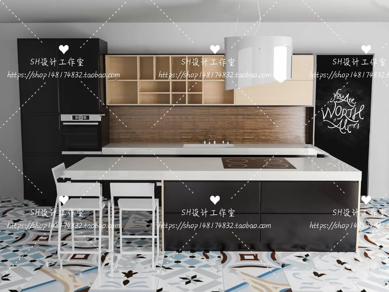 Kitchen Cabinets – 3D Models – 0030