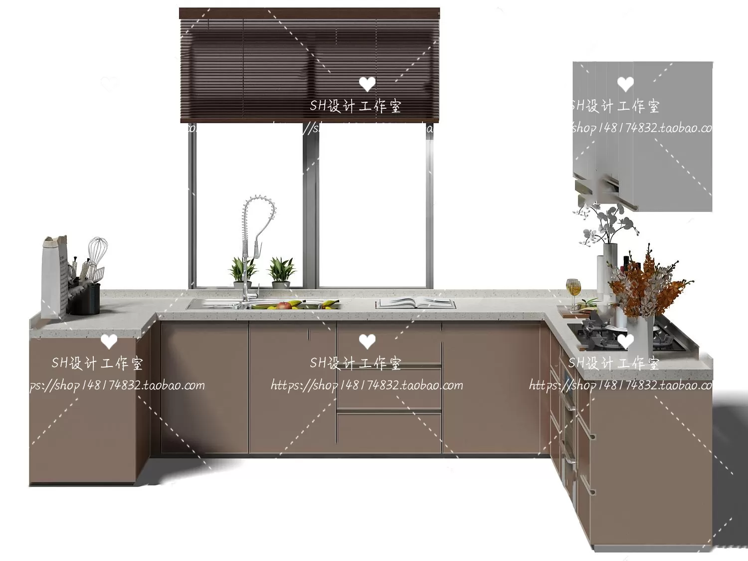 Kitchen Cabinets – 3D Models – 0040