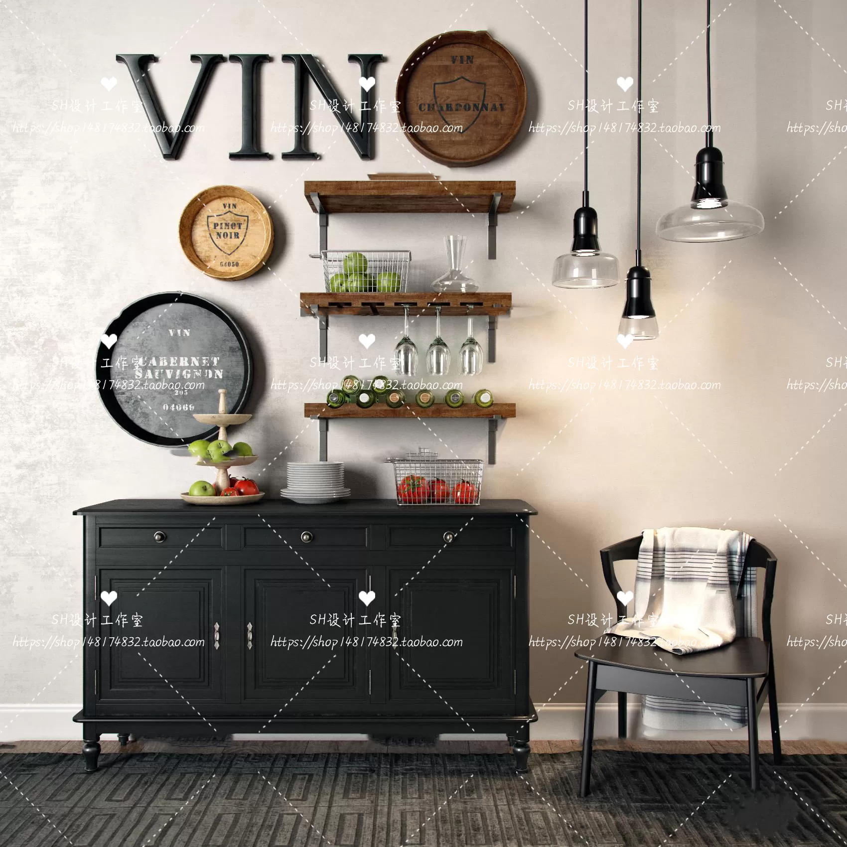 Kitchen Cabinets – 3D Models – 0062