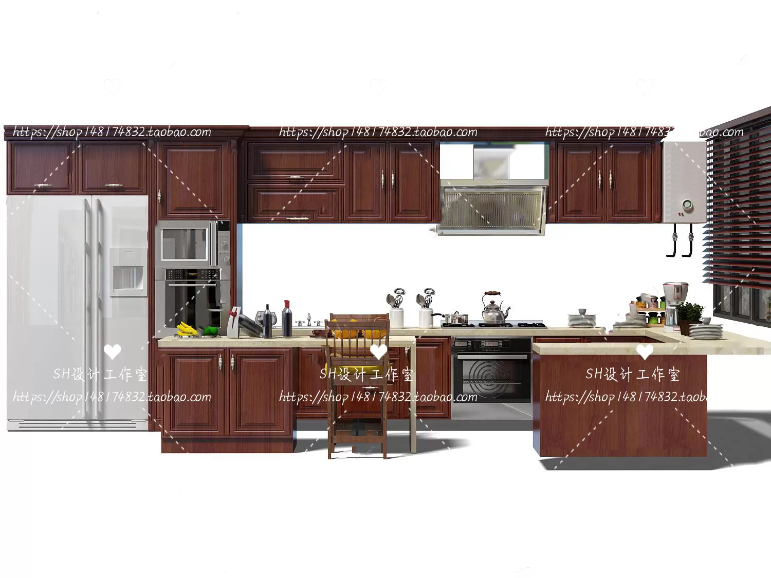 Kitchen Cabinets – 3D Models – 0070