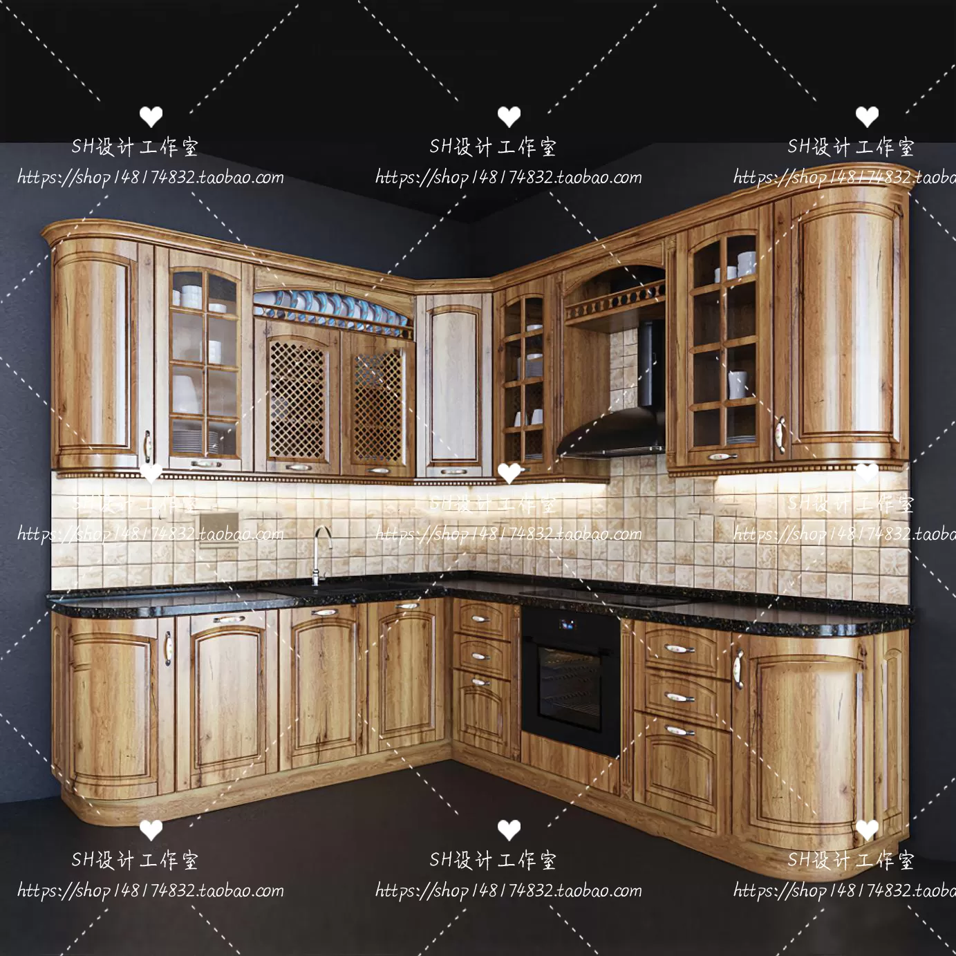 Kitchen Cabinets – 3D Models – 0071