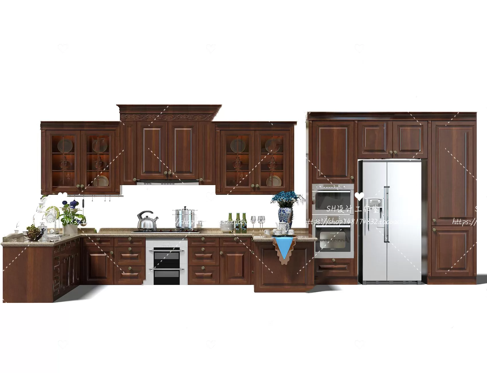 Kitchen Cabinets – 3D Models – 0073