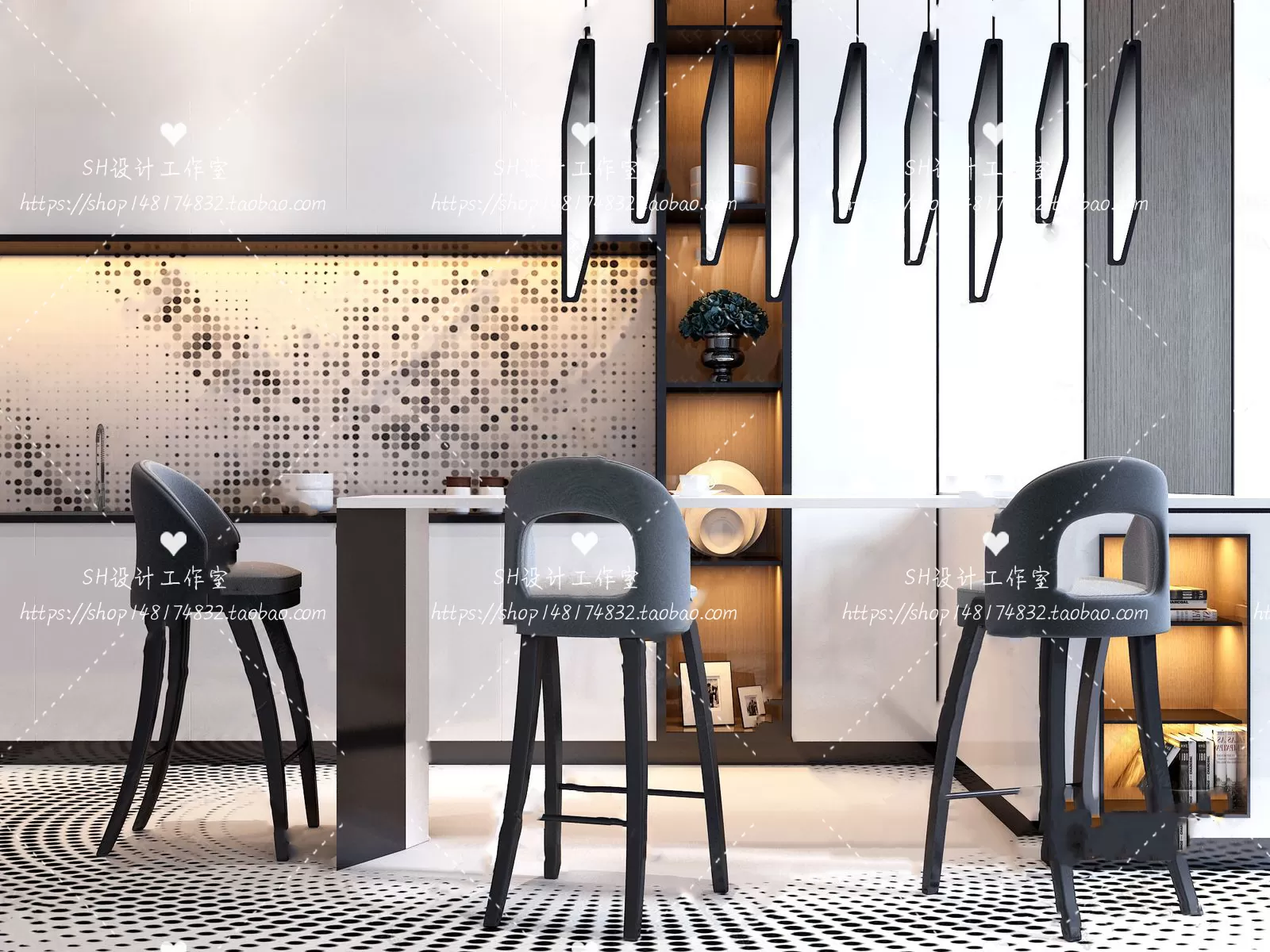 Kitchen Counters – 3D Models – 0008