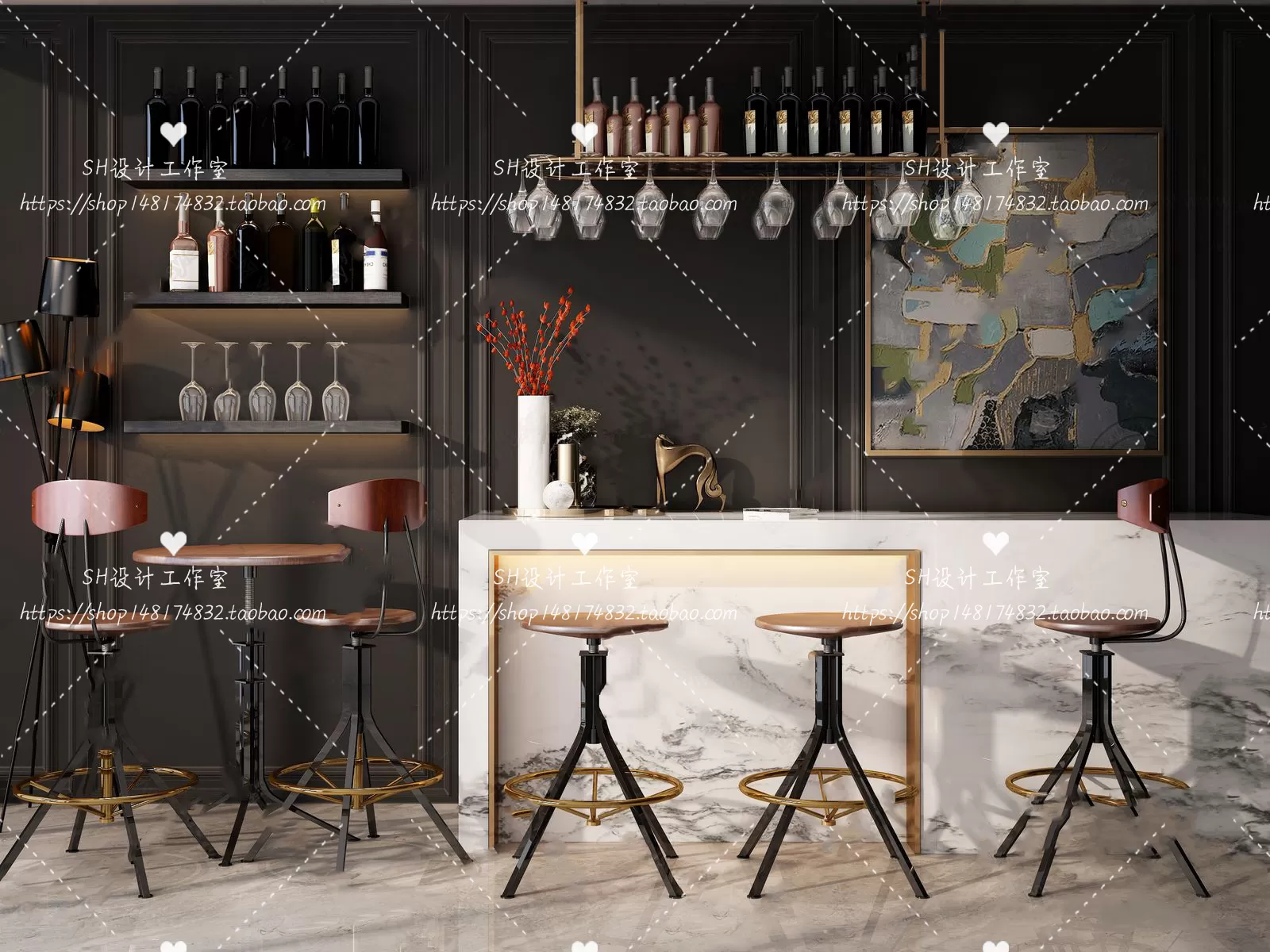 Kitchen Counters – 3D Models – 0010