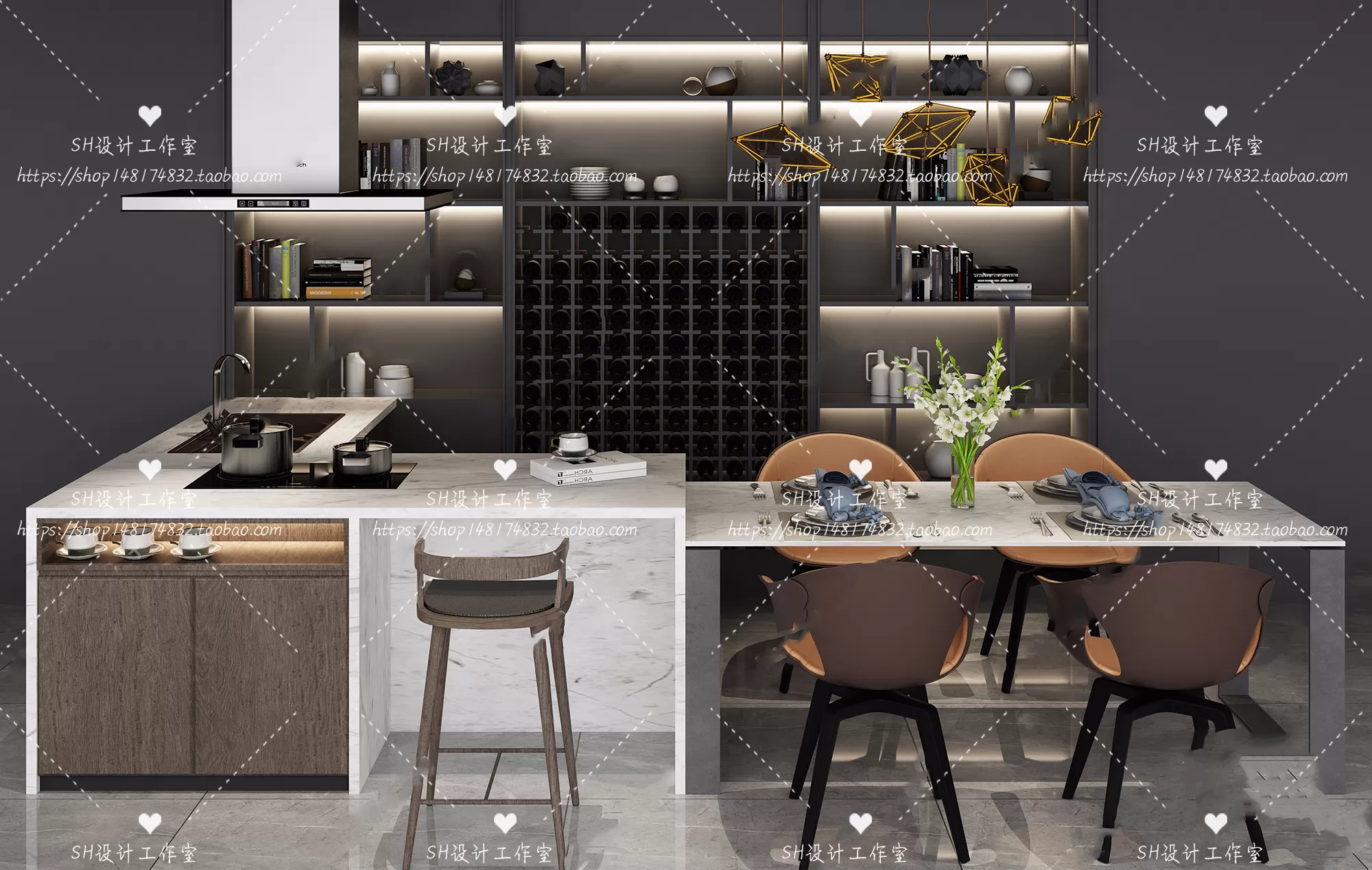 Kitchen Counters – 3D Models – 0011