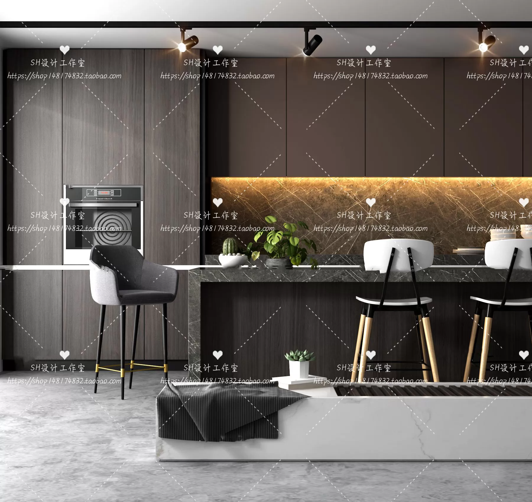 Kitchen Counters – 3D Models – 0012