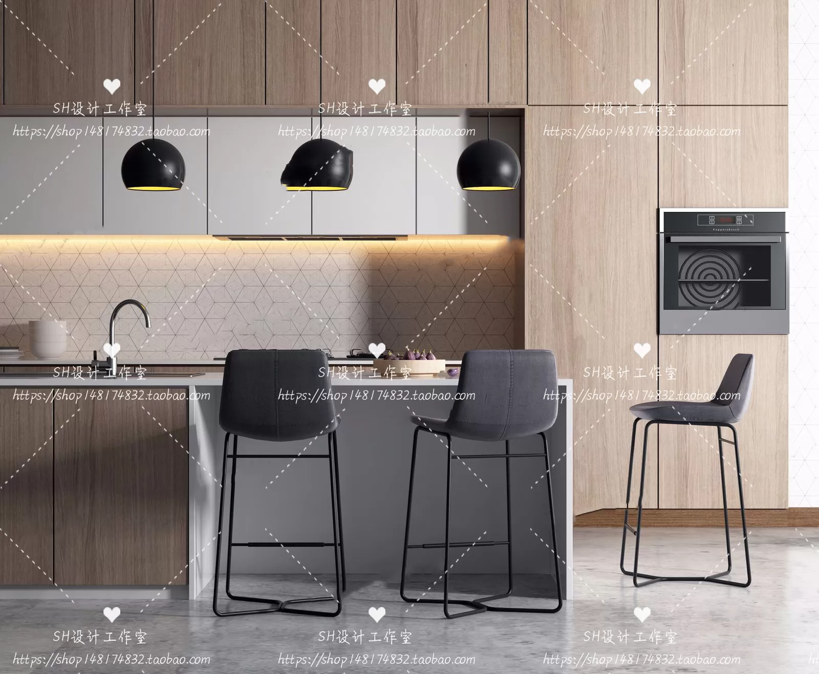 Kitchen Counters – 3D Models – 0013