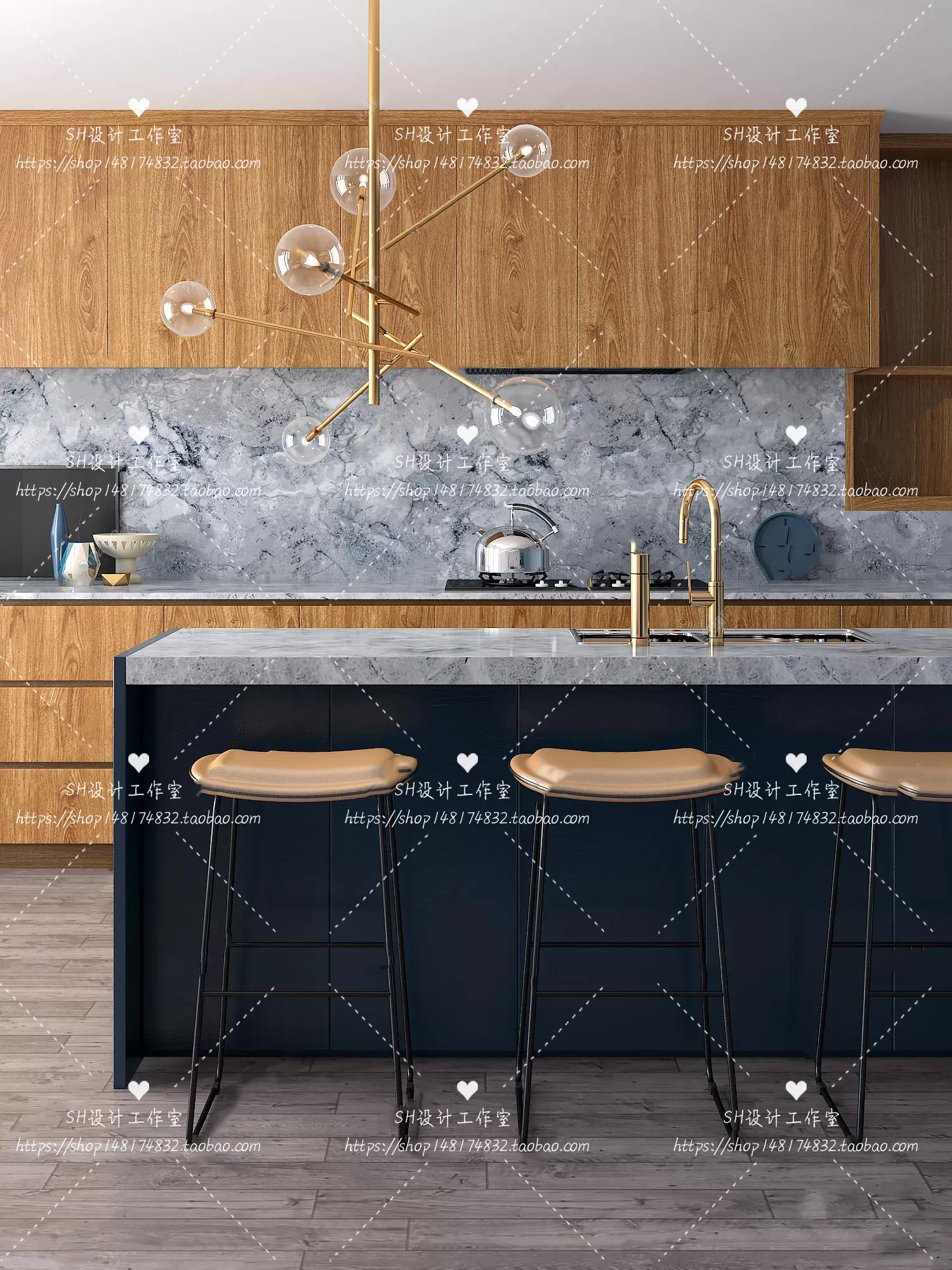 Kitchen Counters – 3D Models – 0017