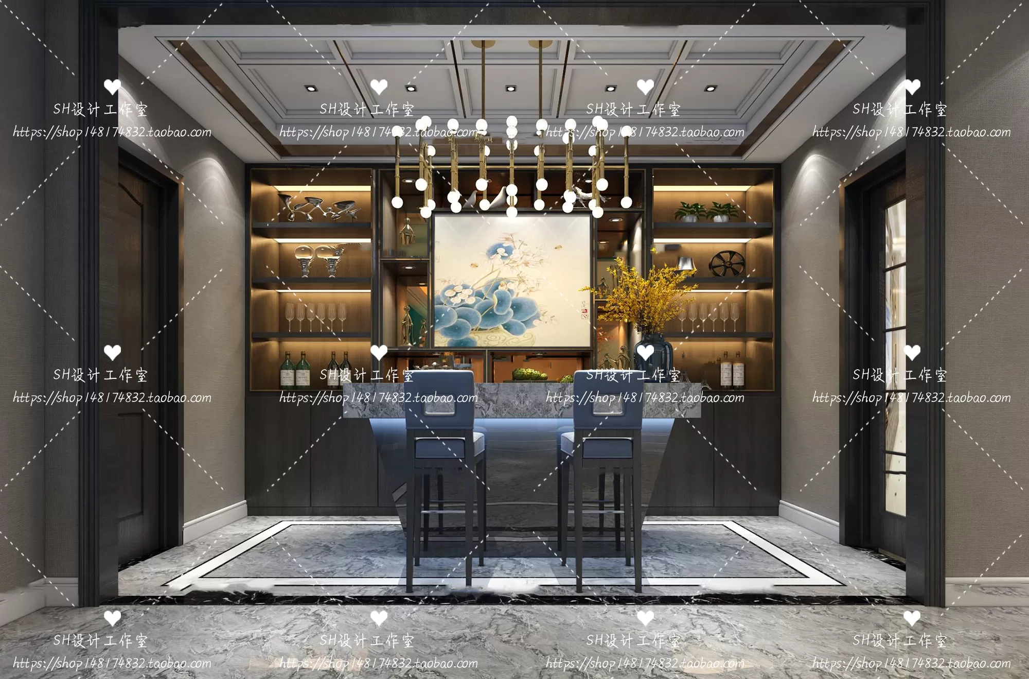 Kitchen Counters – 3D Models – 0019