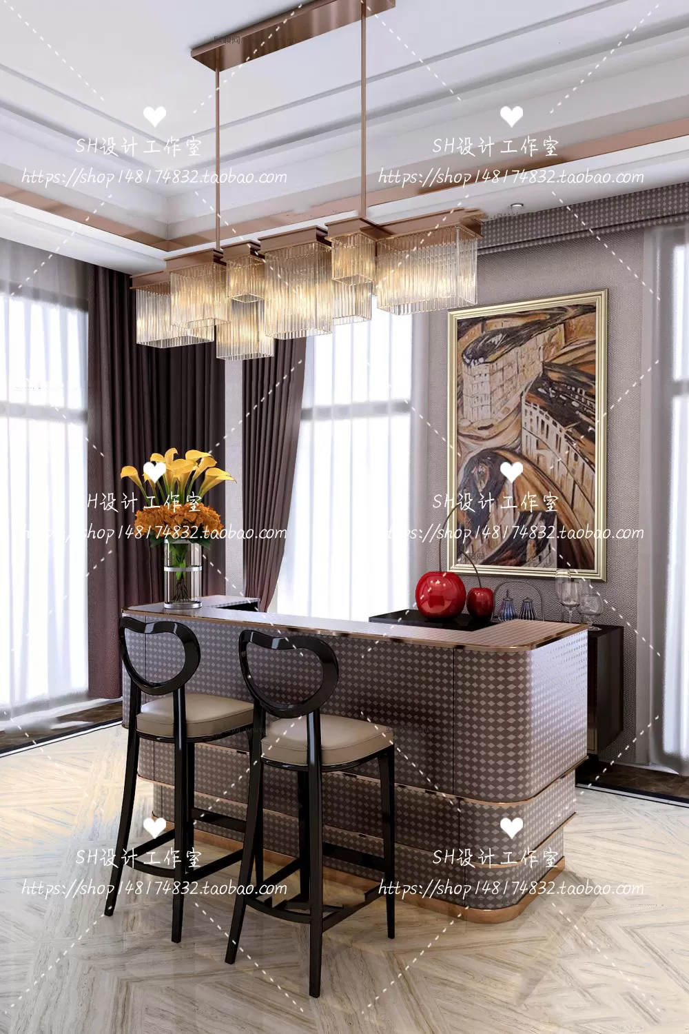 Kitchen Counters – 3D Models – 0020