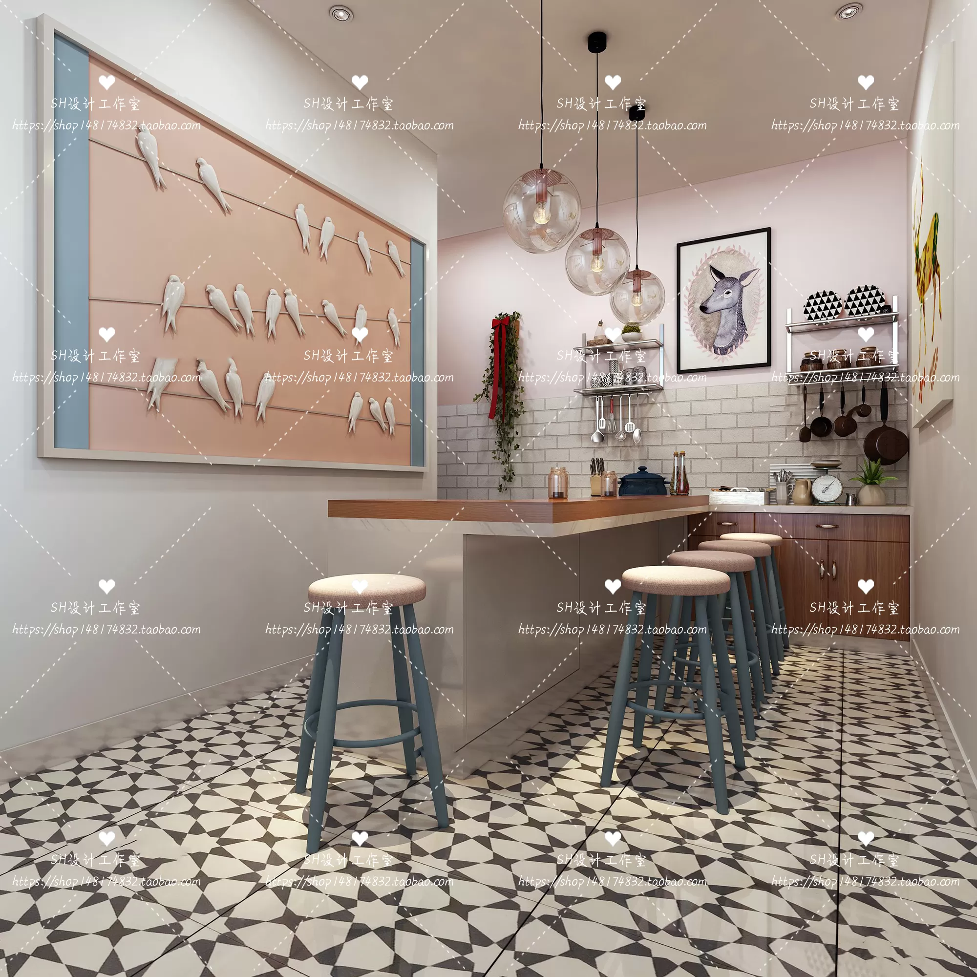 Kitchen Counters – 3D Models – 0023