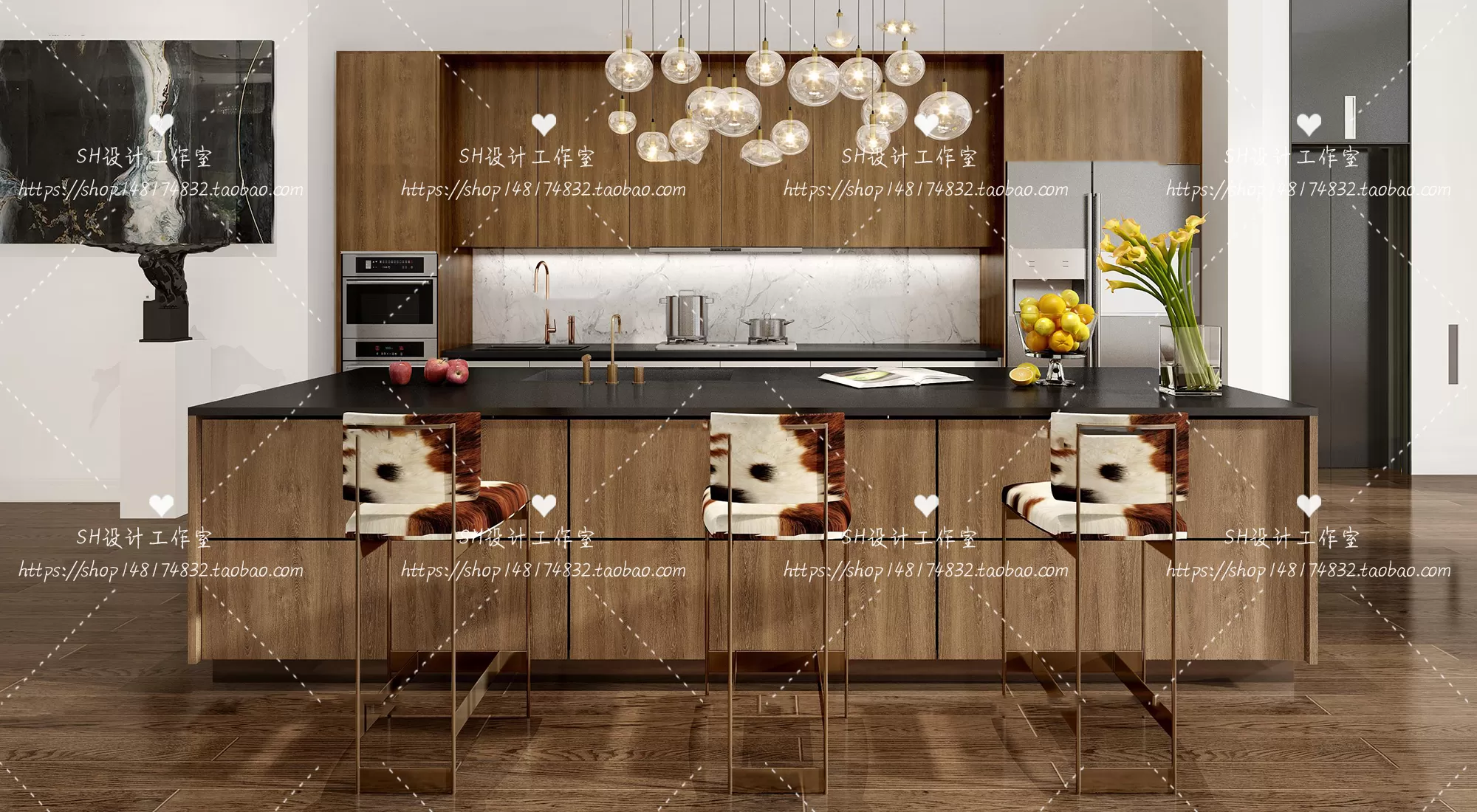 Kitchen Counters – 3D Models – 0024