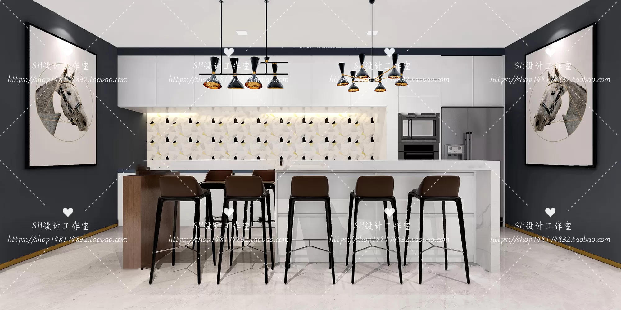 Kitchen Counters – 3D Models – 0025