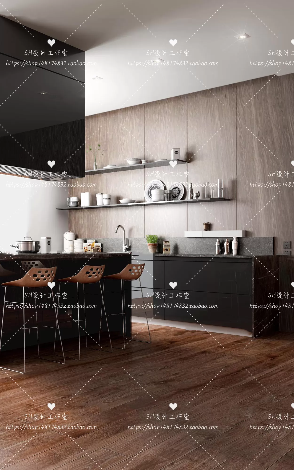 Kitchen Counters – 3D Models – 0026