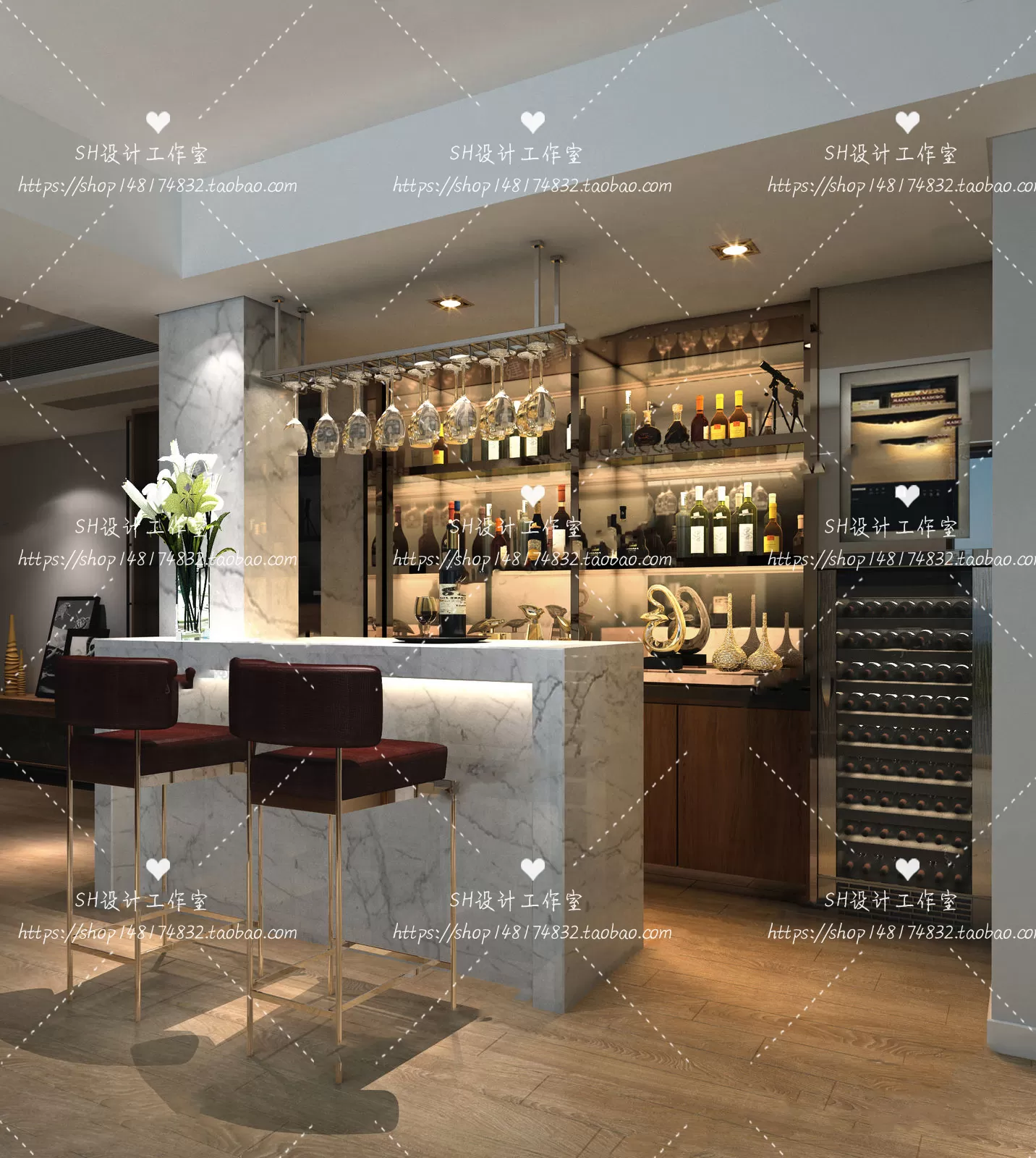 Kitchen Counters – 3D Models – 0028