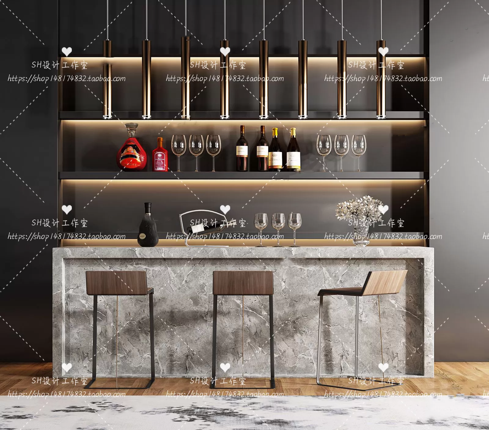 Kitchen Counters – 3D Models – 0031