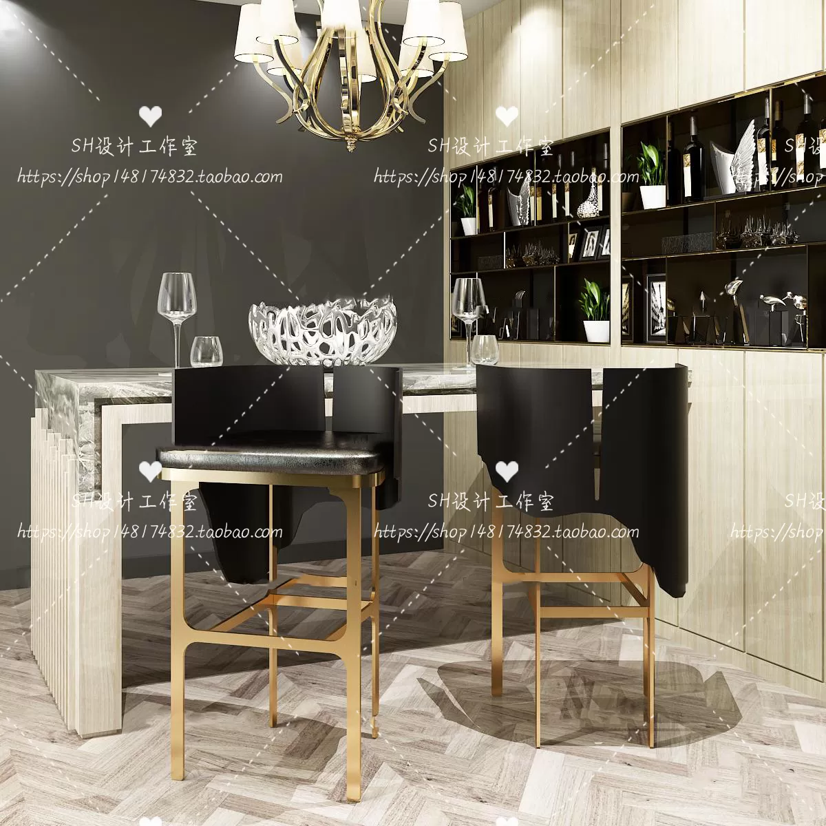 Kitchen Counters – 3D Models – 0036