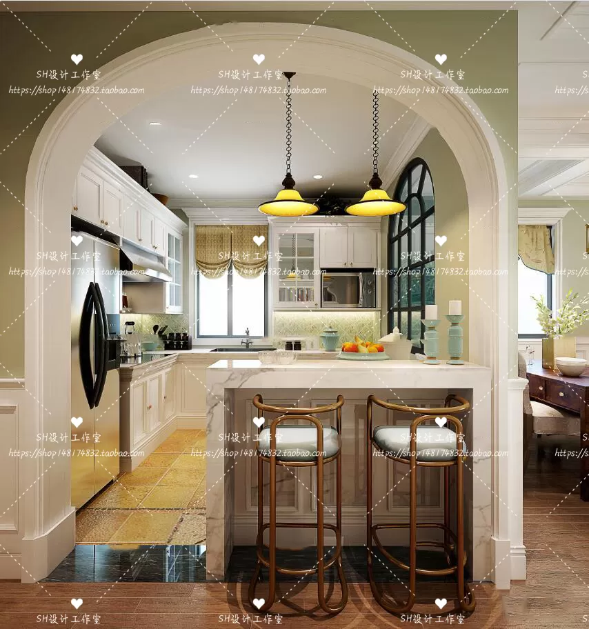 Kitchen Counters – 3D Models – 0038