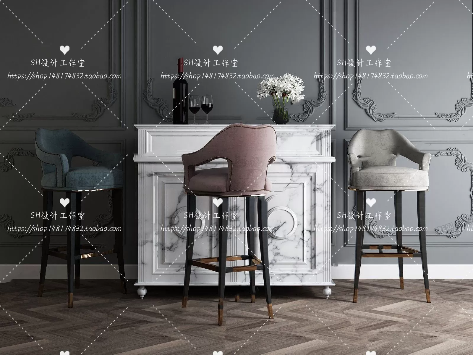 Kitchen Counters – 3D Models – 0039