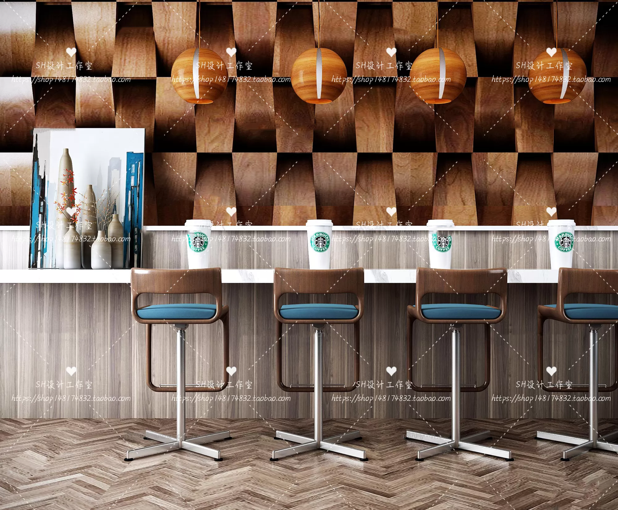 Kitchen Counters – 3D Models – 0042