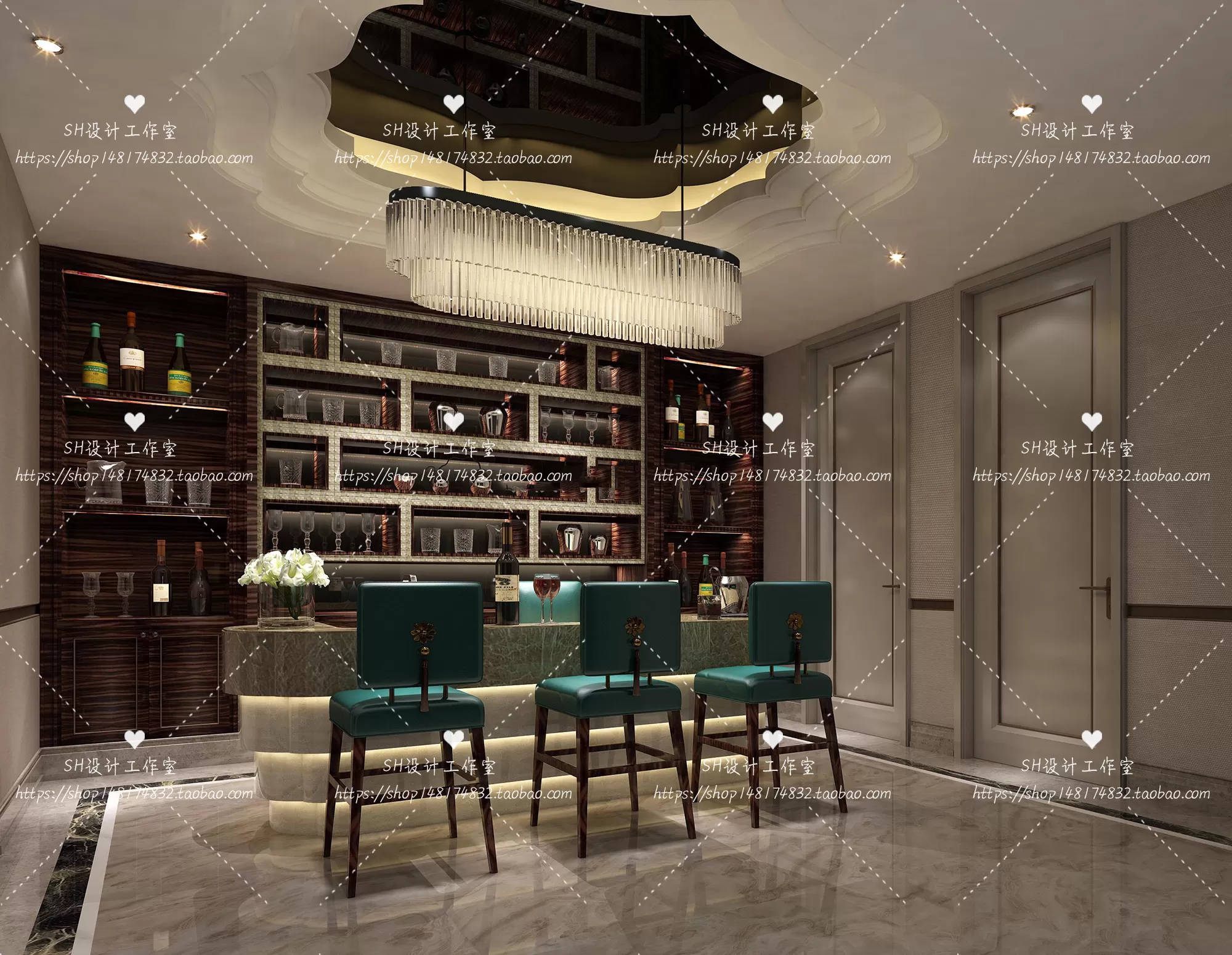 Kitchen Counters – 3D Models – 0043