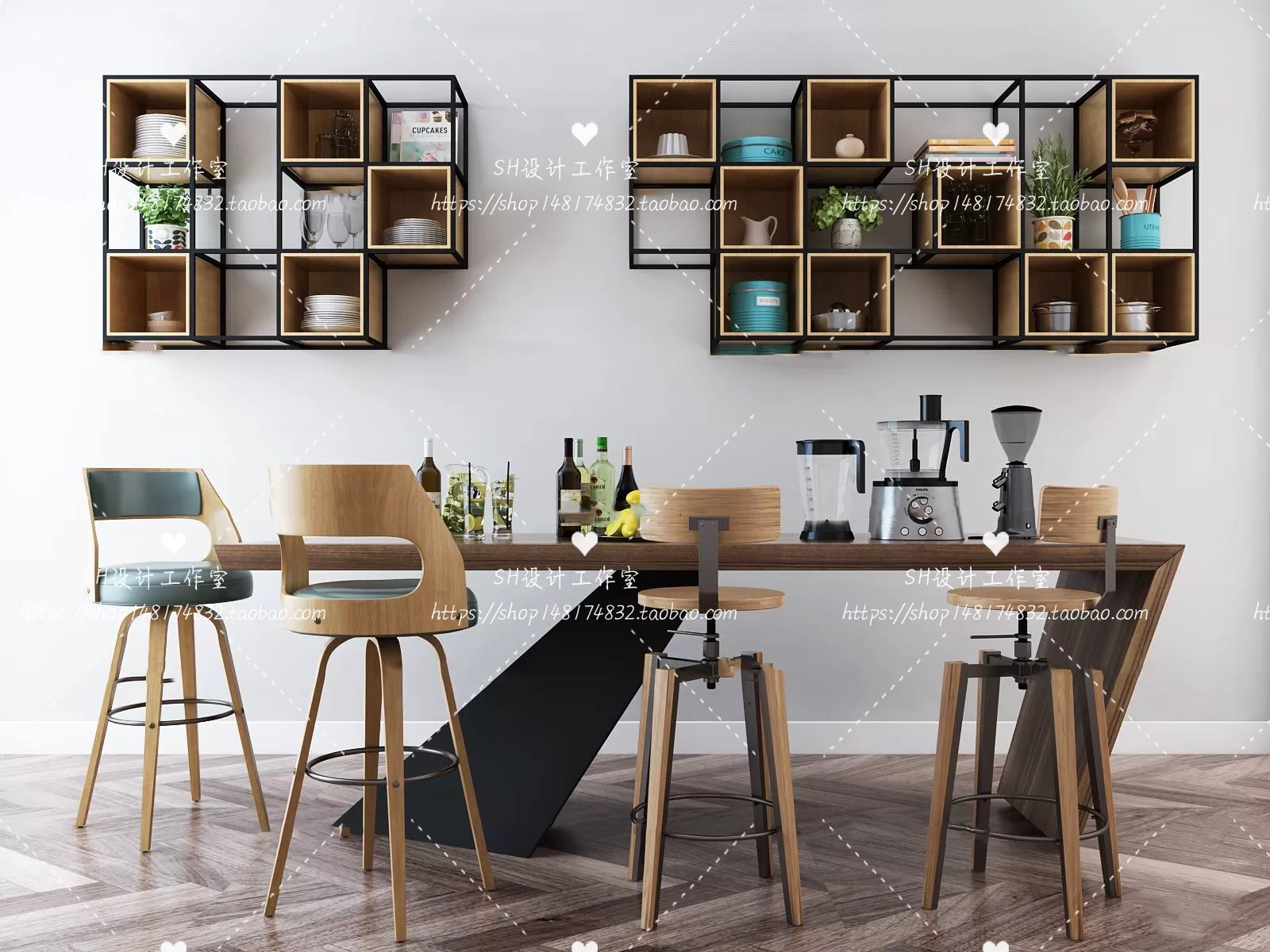 Kitchen Counters – 3D Models – 0044