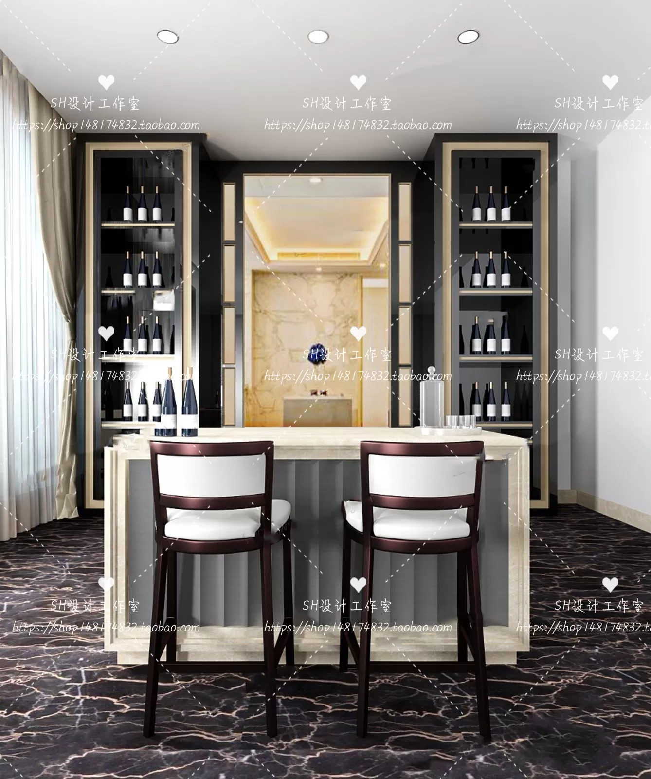 Kitchen Counters – 3D Models – 0046