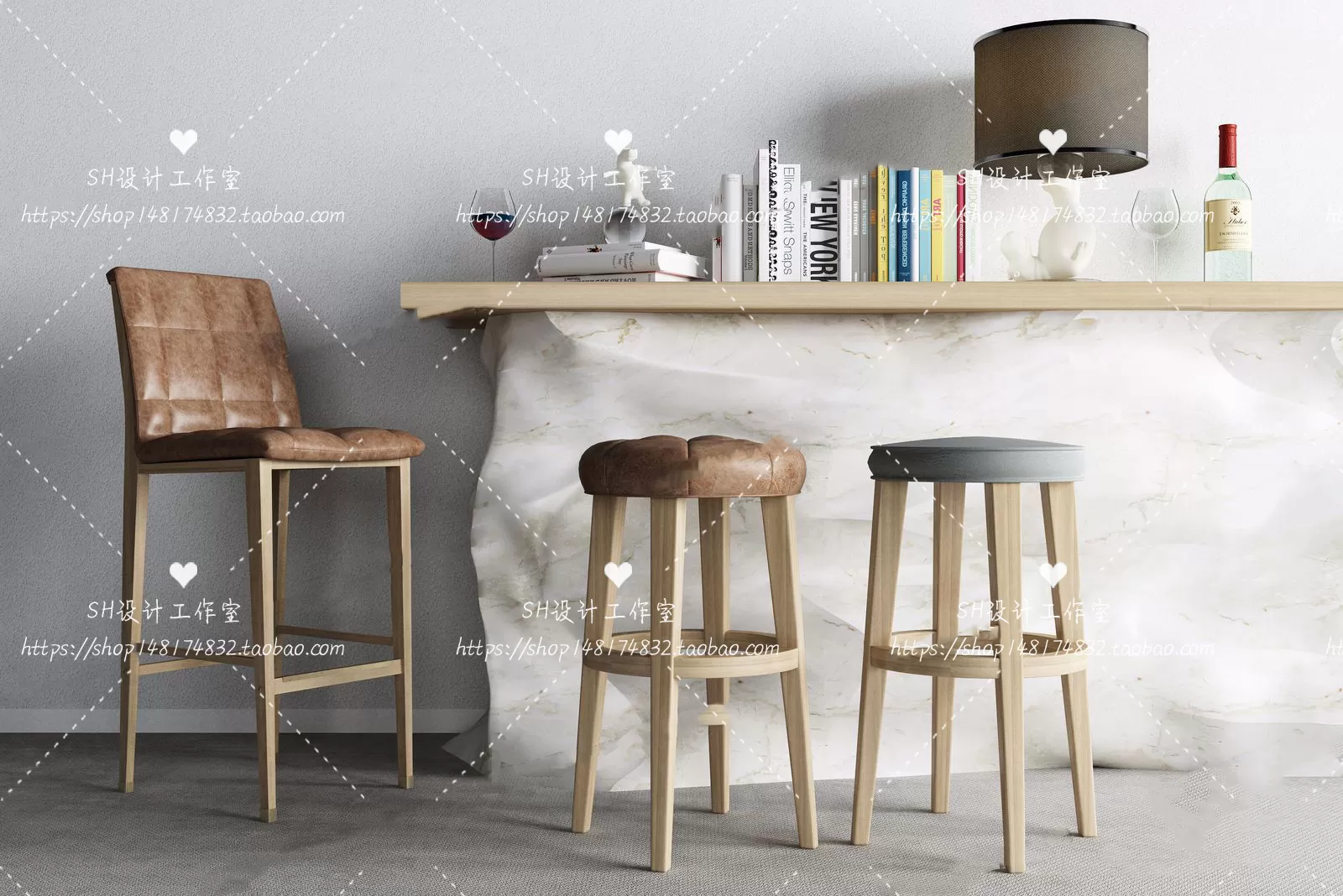 Kitchen Counters – 3D Models – 0047