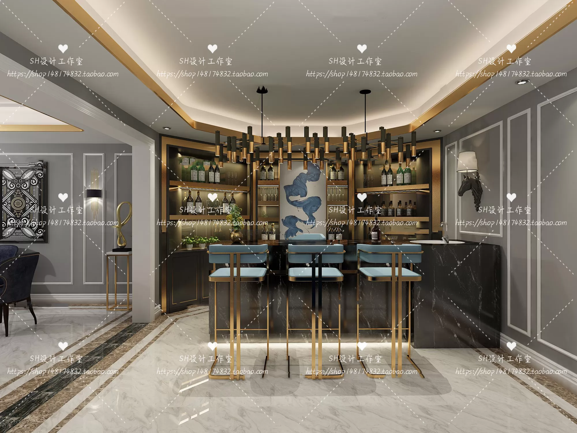 Kitchen Counters – 3D Models – 0050