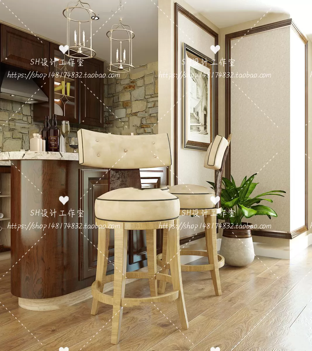 Kitchen Counters – 3D Models – 0051