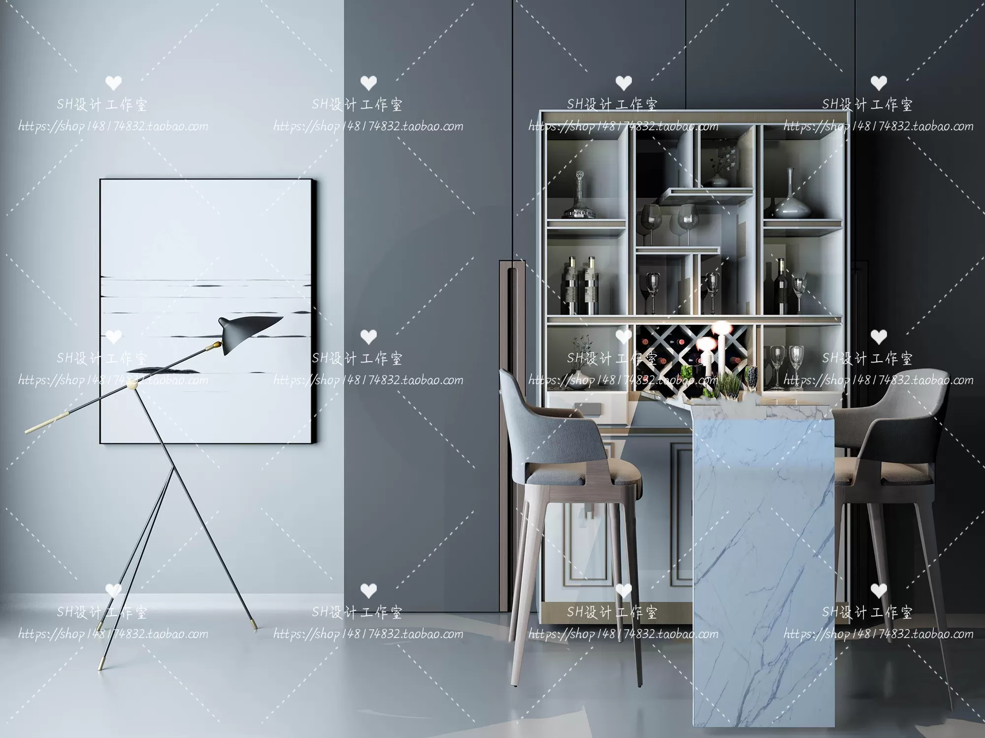 Kitchen Counters – 3D Models – 0052