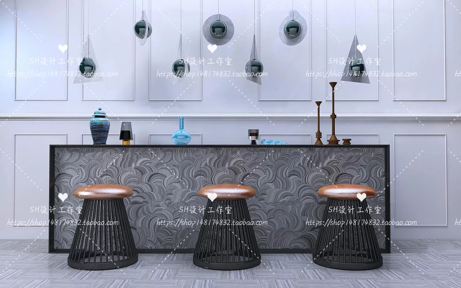 Kitchen Counters – 3D Models – 0053