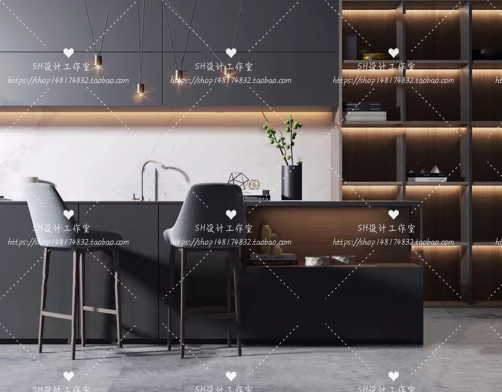 Kitchen Counters – 3D Models – 0066