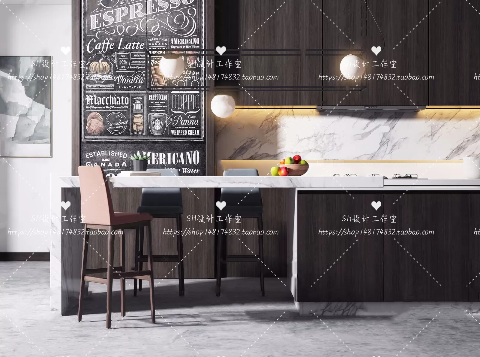 Kitchen Counters – 3D Models – 0069