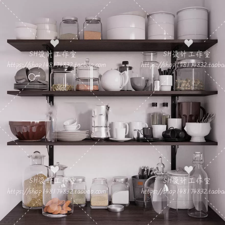 Kitchen Supplies – 3D Models – 0100