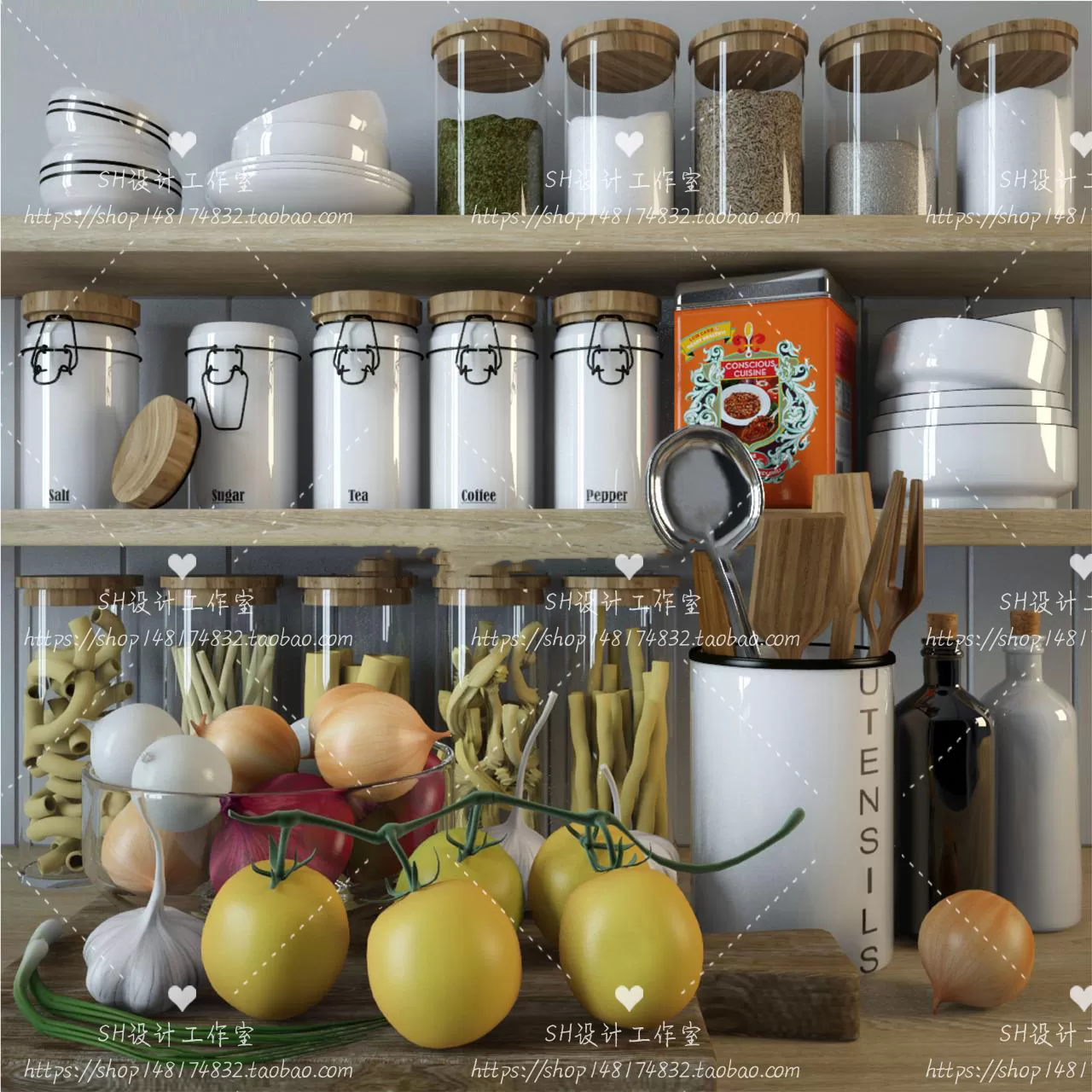 Kitchen Supplies – 3D Models – 0109