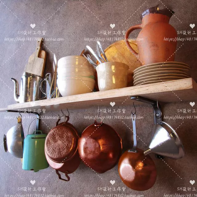 Kitchen Supplies – 3D Models – 0123