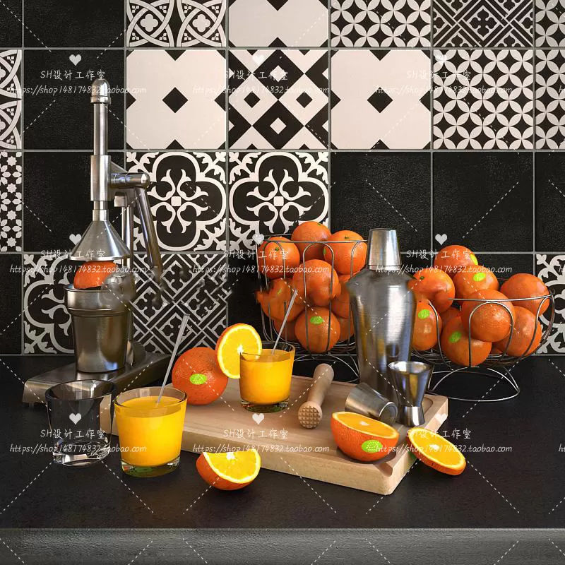 Kitchen Supplies – 3D Models – 0128