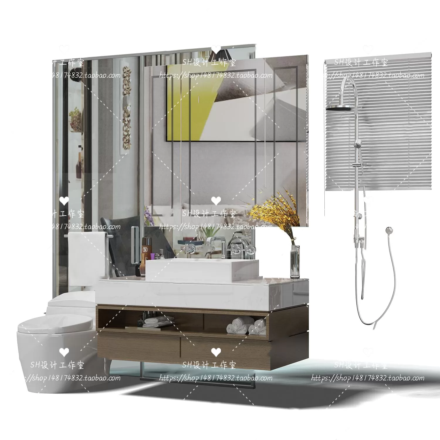 Bathroom Supplies – 3D Models – 0026