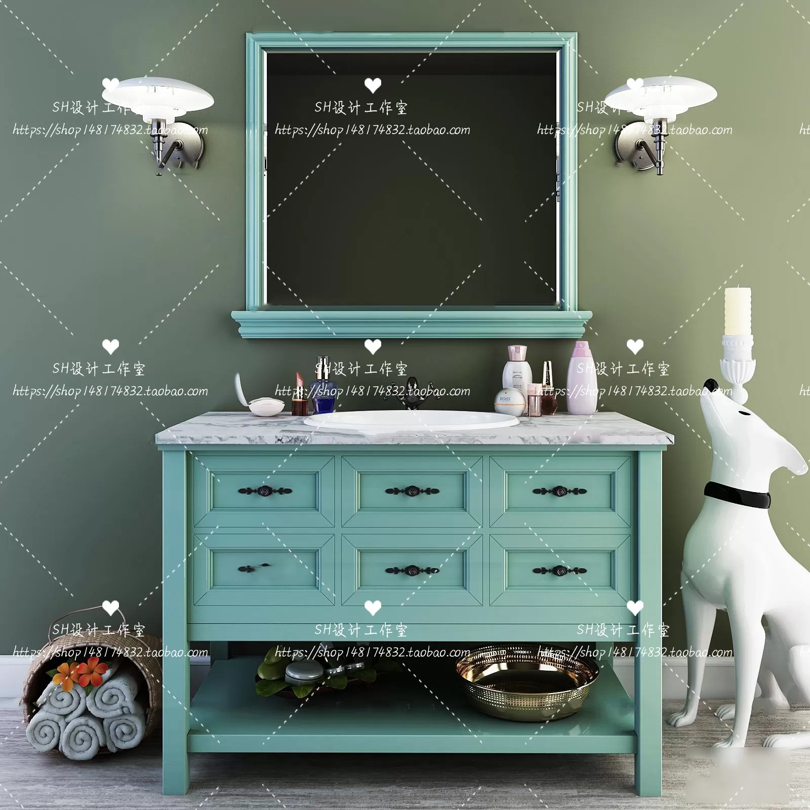 Bathroom Supplies – 3D Models – 0034