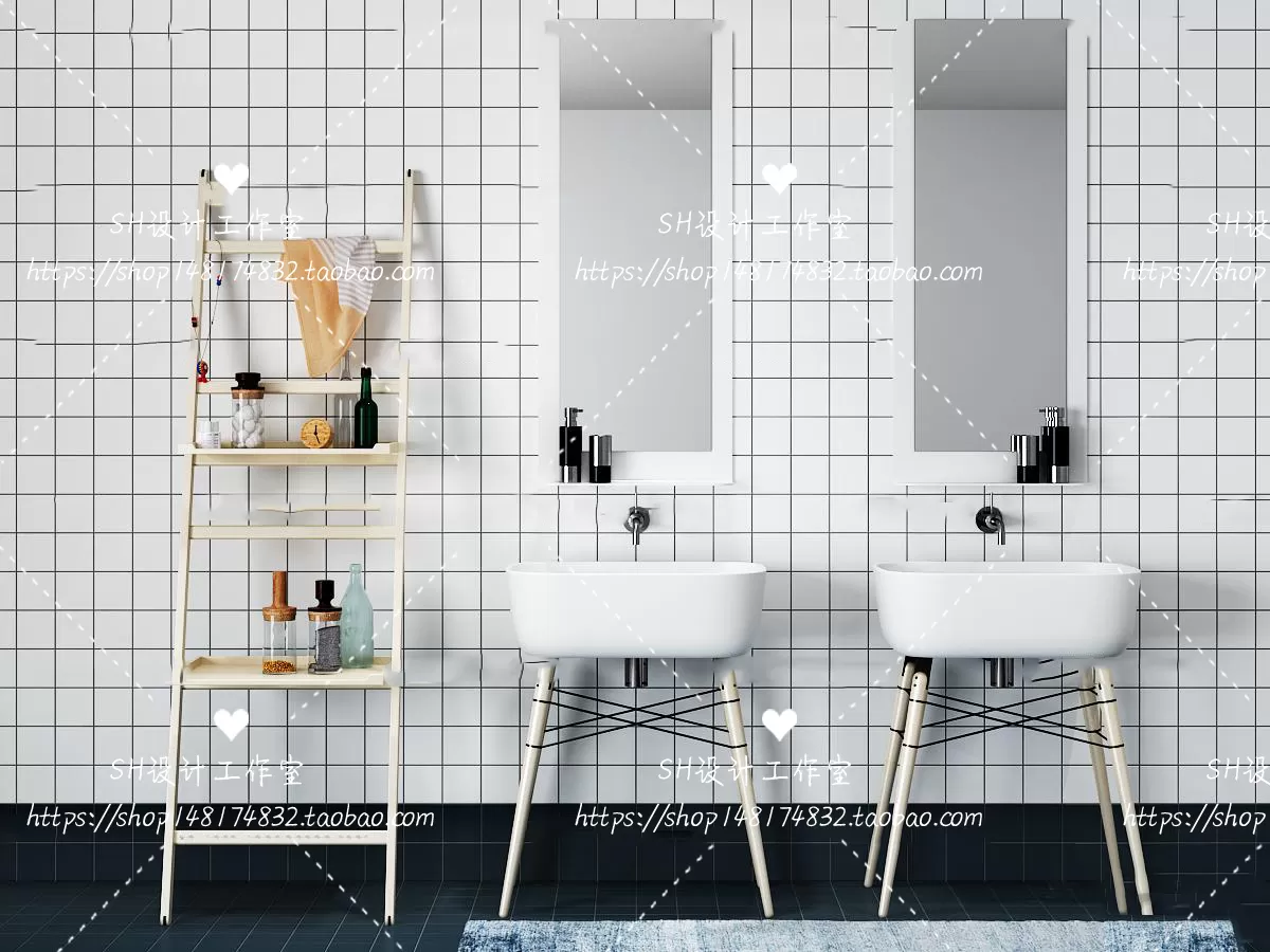 Bathroom Supplies – 3D Models – 0056