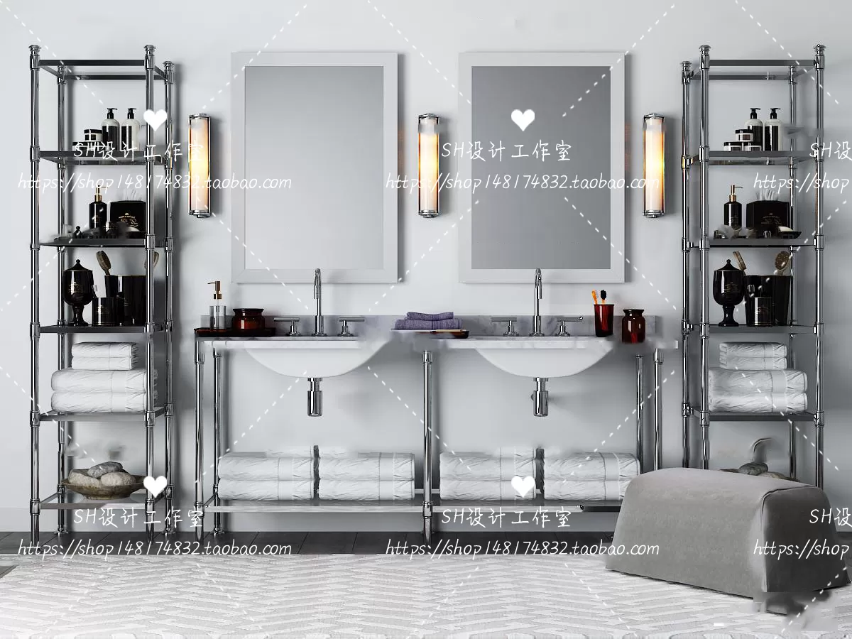 Bathroom Supplies – 3D Models – 0062