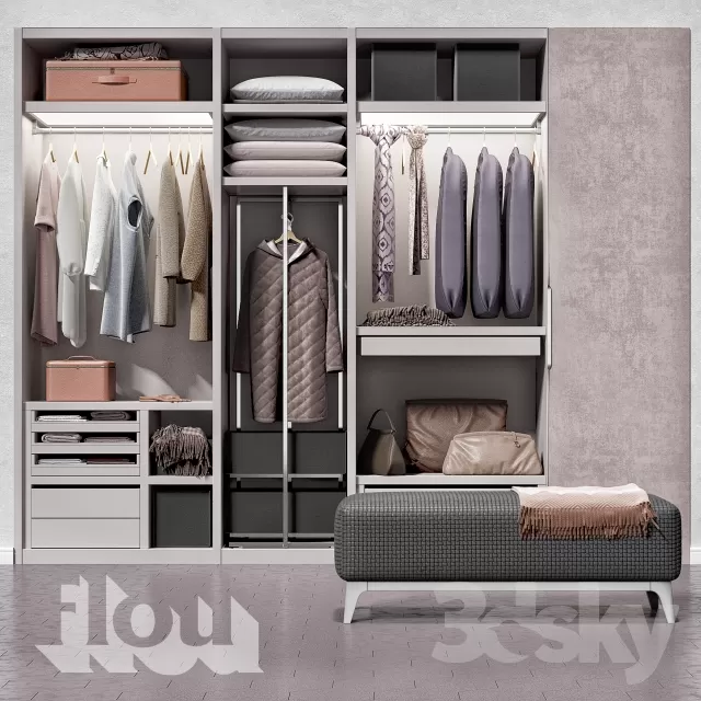 3DSKYMODEL – Shelf – Wardrobe – 212