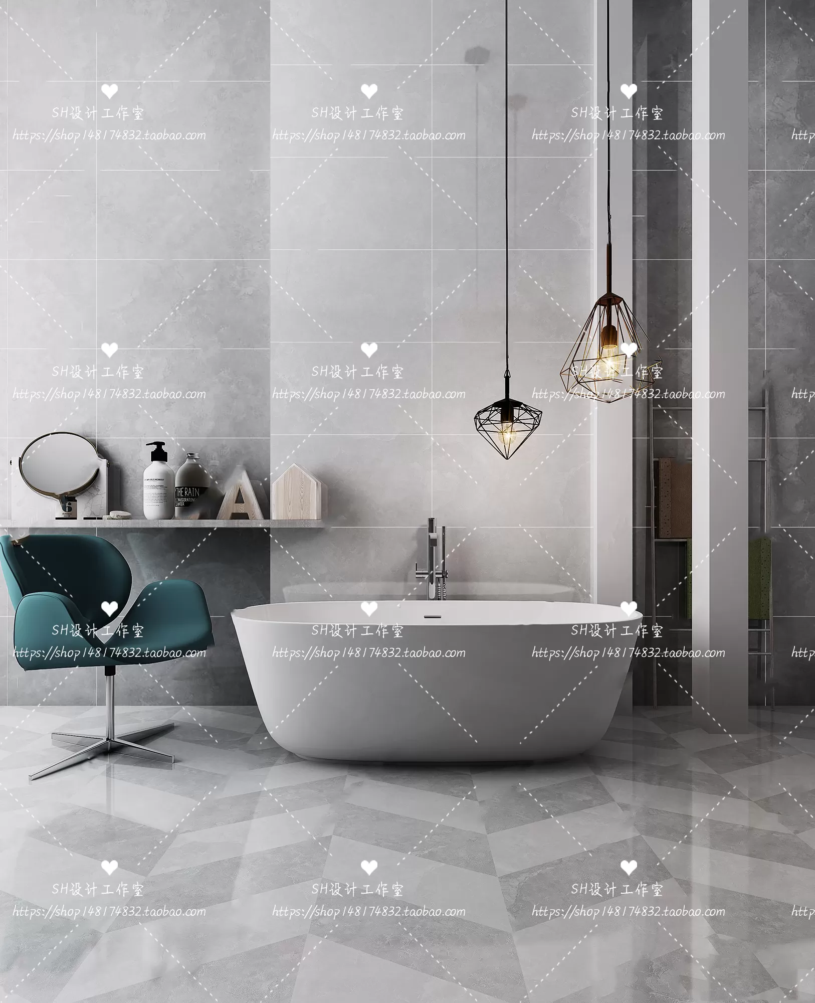 Bathroom Supplies – 3D Models – 0094