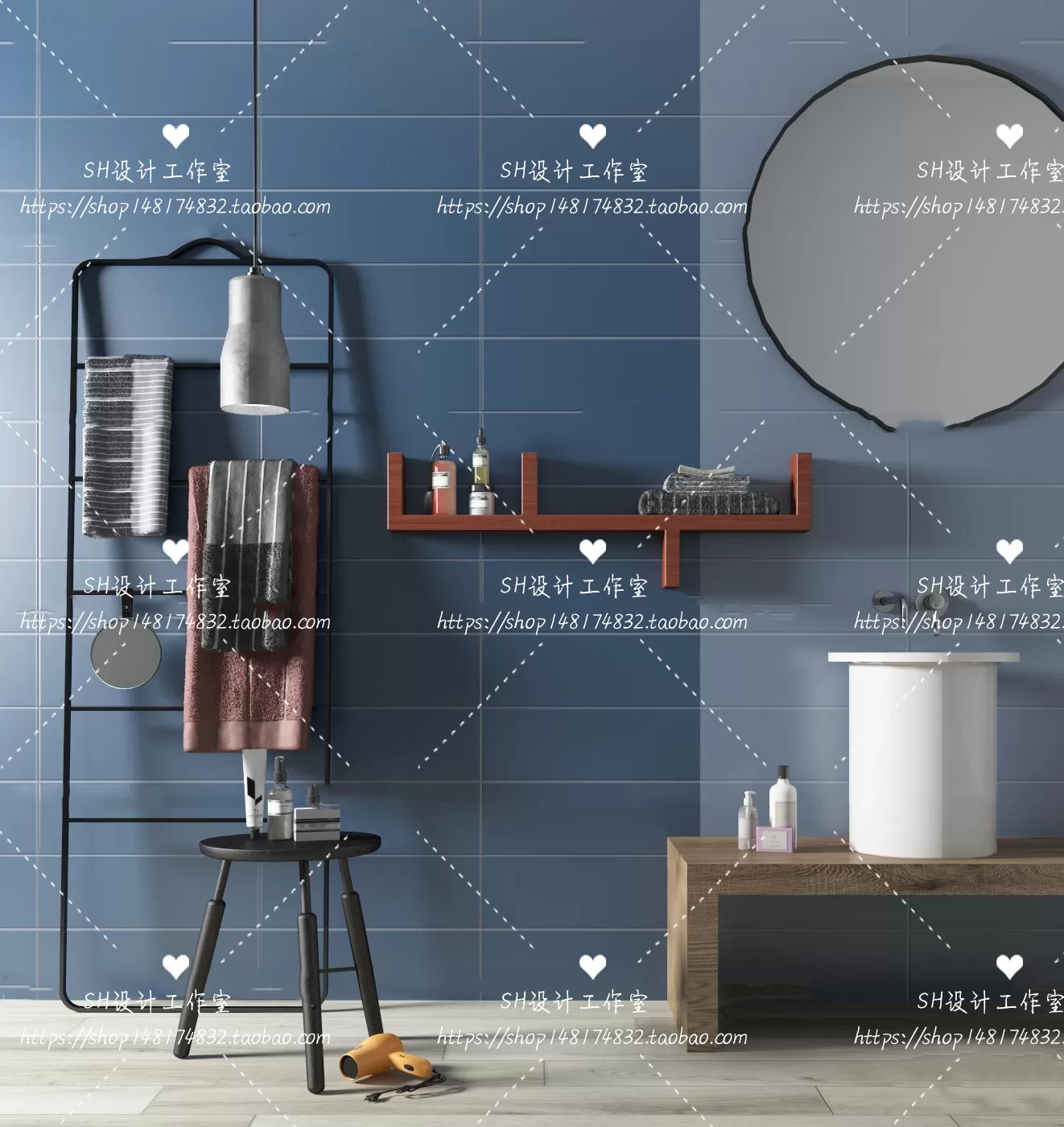 Bathroom Supplies – 3D Models – 0105