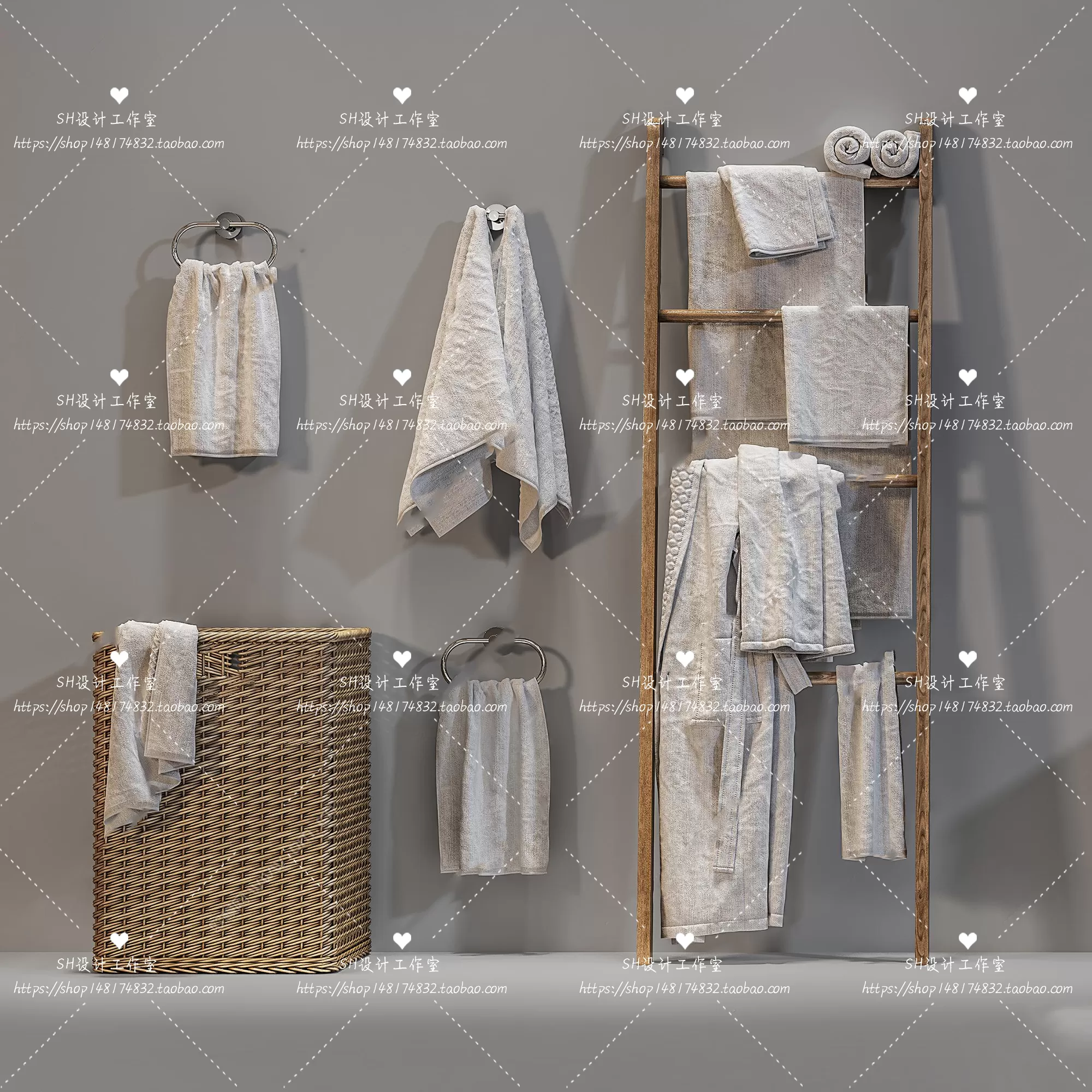 Bathroom Supplies – 3D Models – 0106