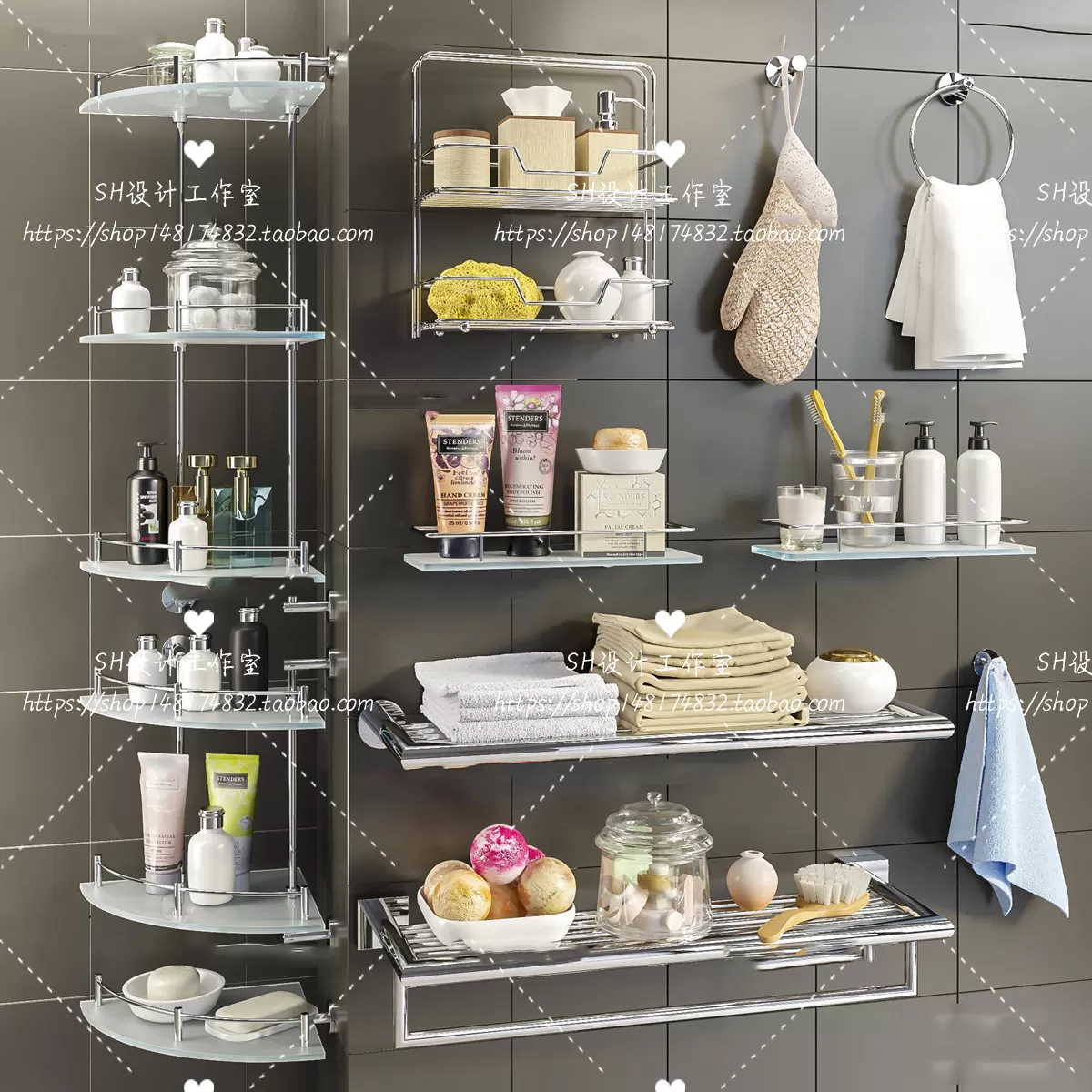 Bathroom Supplies – 3D Models – 0109