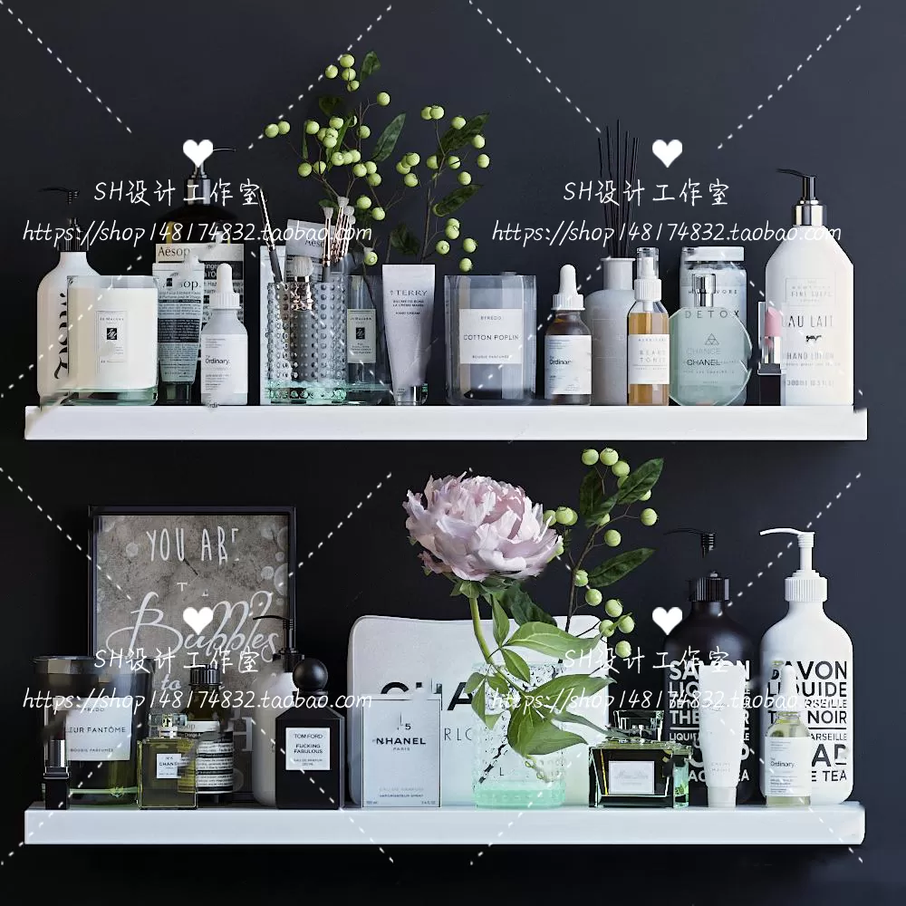 Bathroom Supplies – 3D Models – 0110