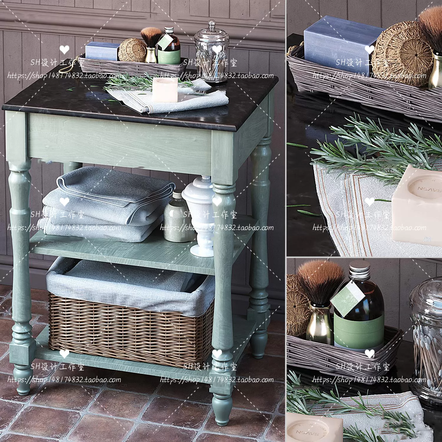 Bathroom Supplies – 3D Models – 0114