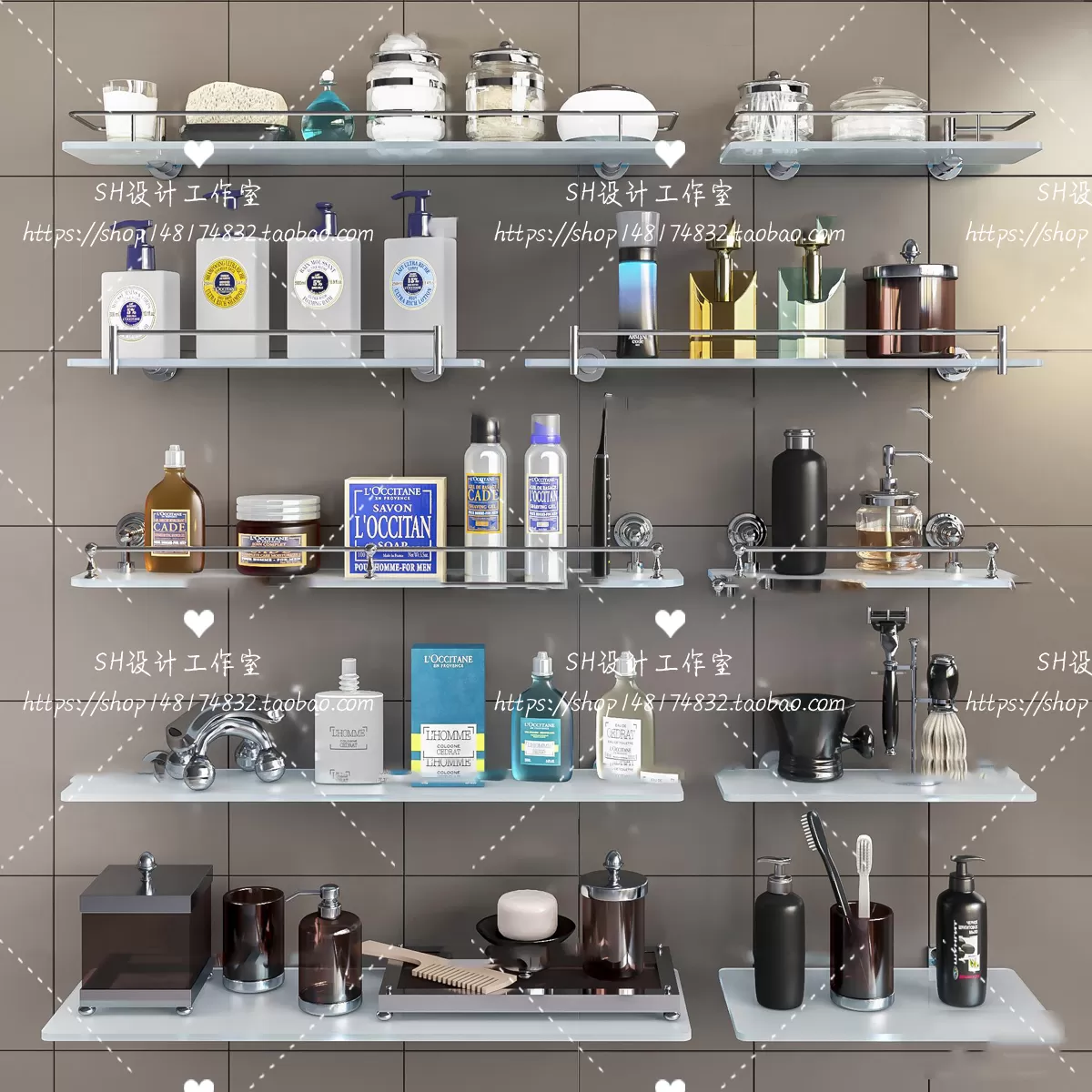 Bathroom Supplies – 3D Models – 0116